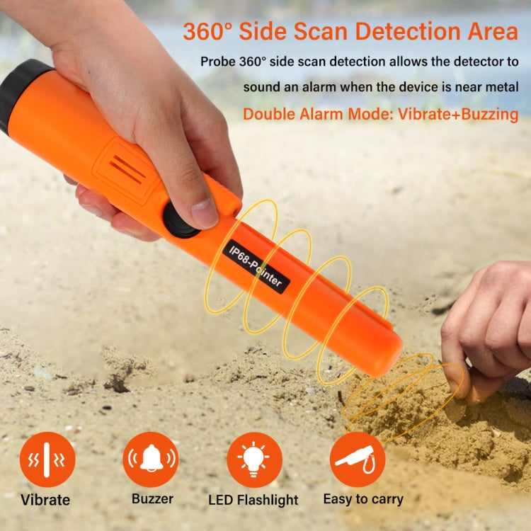 IP68-Pointer Detector de metales de mano Palo de posicionamiento a prueba de agua 3M, IP68-Pointer