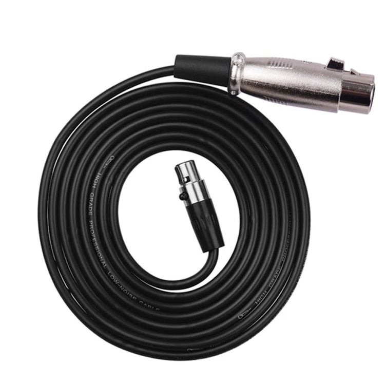 Cable de equilibrio Xlrmini Caron hembra a mini hembra para tarjeta de sonido de 48 V, cable de audio para micrófono, longitud:, 0.5m, 1m, 1.5m, 2m, 3m, 5m, 10m