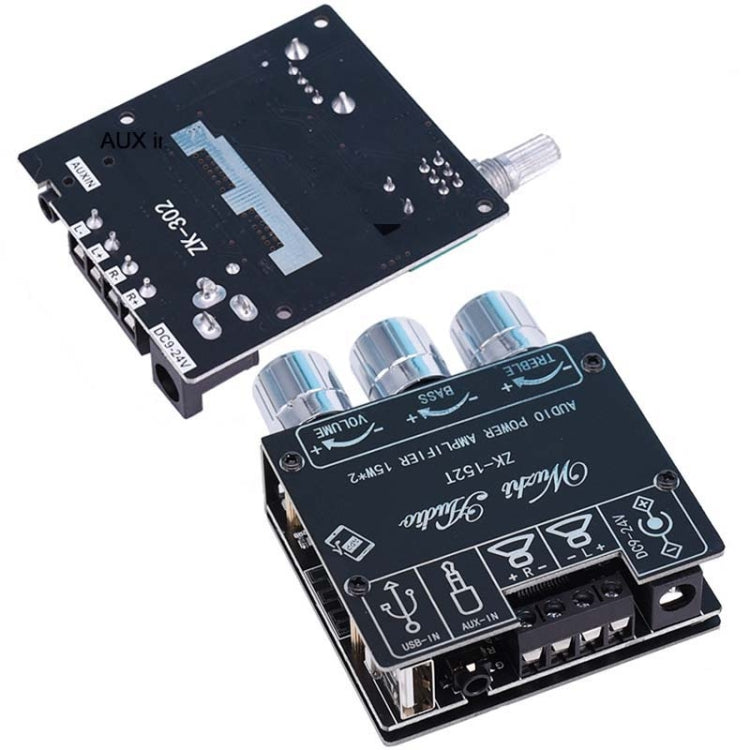 Mini Bluetooth 5.1 Recepción de módulo de audio con amplificador de potencia Digital D Estéreo de doble canal, ZK-LT21, ZK-152, ZK-152T, ZK-302, ZK-302T