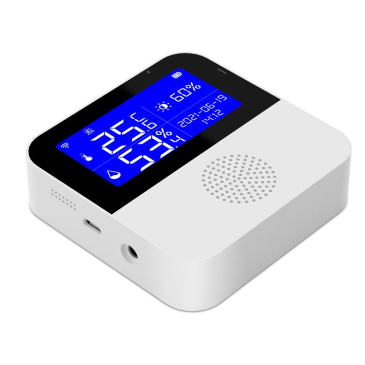 Sensor de temperatura y humedad WIFI Tuya con pantalla LCD de 2,9 pulgadas, especificaciones:, Only Sensor, With Sensing Line