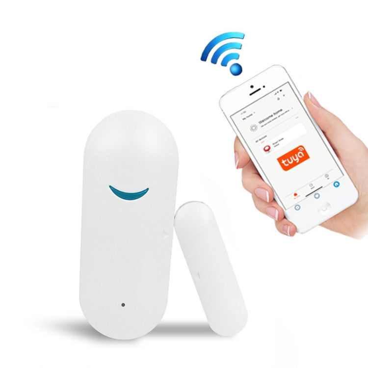 Sensor magnético de puerta WiFi Tuya, puertas de enlace inteligentes remotas, interruptor de Windows, alarma de recordatorio de aplicación antialarma, Tuya Door Magnetic Sensor