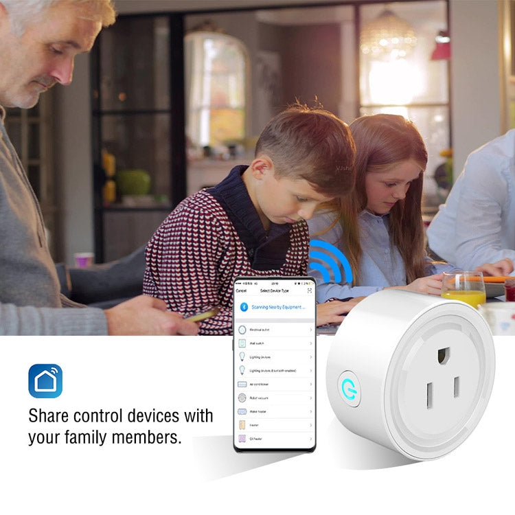 Tuya Smart App Wifi Smart Socket Teléfono Temporización remota Interruptor de voz Compatible con Alexa, EU Plug, Style: 16A Power Model, EU Plug, Style: 20A Power Model, UK Plug, Style: 16A Power Model, UK Plug, Style: 20A Power Model                  ...