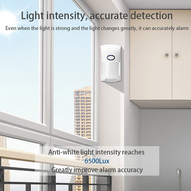 Tuya Smart App WiFi Alarma infrarroja Smart Home Cuerpo humano Detector infrarrojo PIR, Infrared Detector PIR