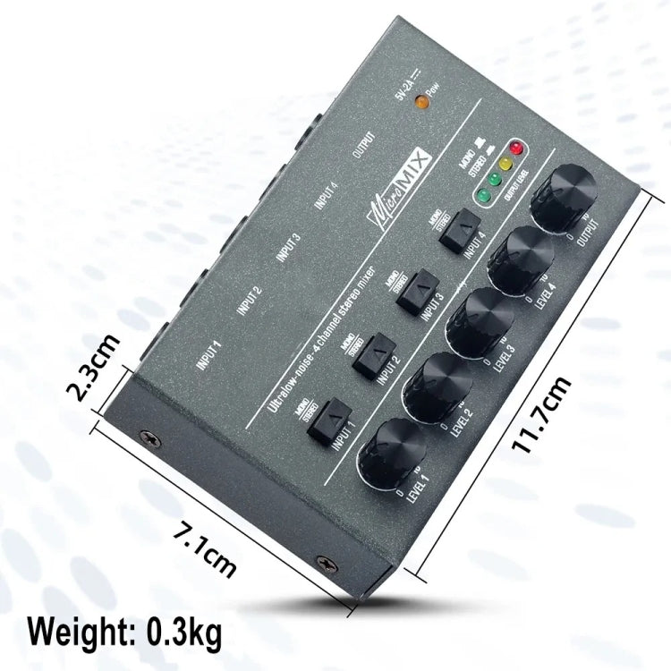 Con conmutación estéreo de un solo canal Mini señal Híbrido Pequeño audio, 4 Way mixer, 6 Way Mixer, 8 Way Mixer