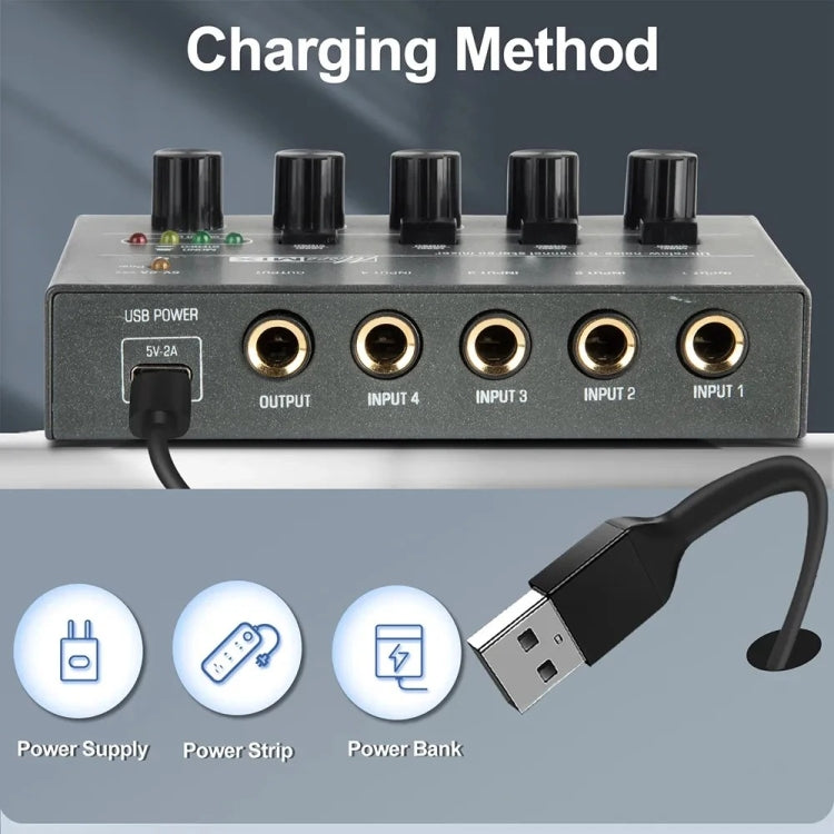 Con conmutación estéreo de un solo canal Mini señal Híbrido Pequeño audio, 4 Way mixer, 6 Way Mixer, 8 Way Mixer