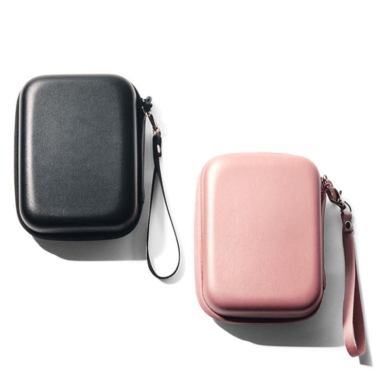 Para FUJIFILM Instax Mini EVO Link LiPlay Bolso de cámara de cuero PU con correa para la muñeca, Black, Pink, Phantom Purple, Phantom Silver