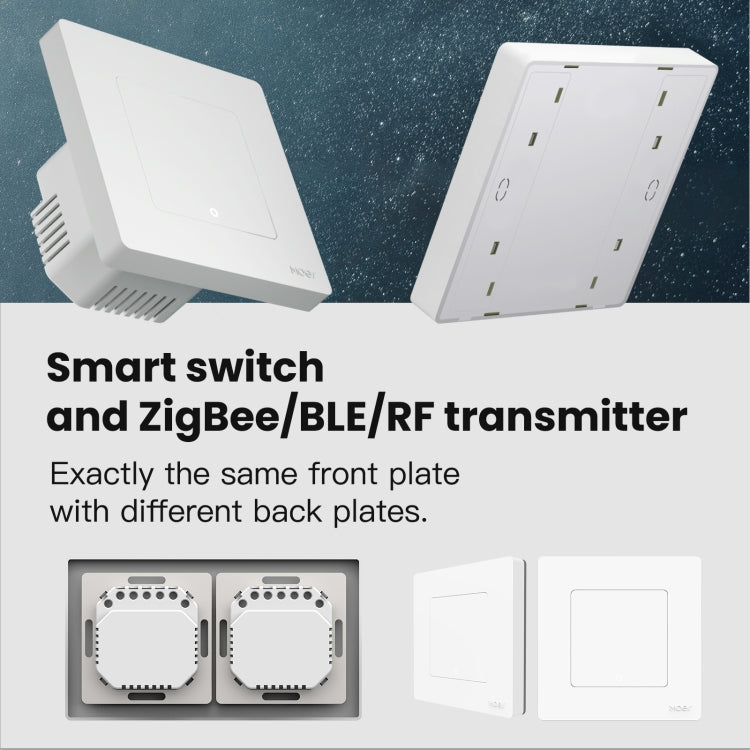 Tuya ZigBee Smart Single-fire Zero-fire Sharing Timing Voice Wall Switch Enchufe de la UE, estilo:, 1 Way (White), 2 Ways (White), 3  Ways (White), 4 Ways (White), 1 Way (Gray), 2 Ways (Gray), 3 Ways (Gray), 4 Ways (Gray), 1 Way (White Scene Casual Pos...