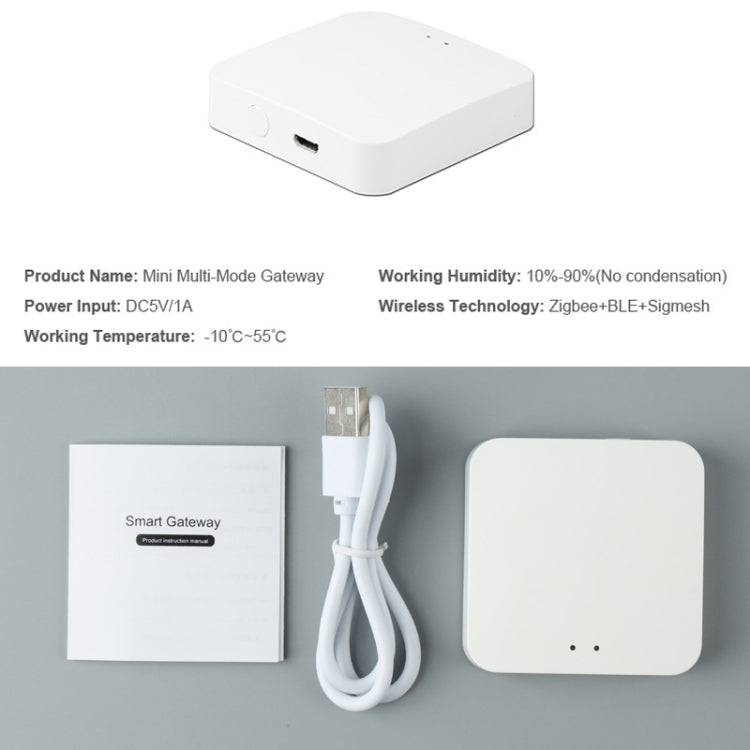 Tuya Gateway inalámbrico inteligente Bluetooth Mesh + Zigbee Control remoto de red multimodo Dispositivo inteligente de casa completa, Wireless Gateway