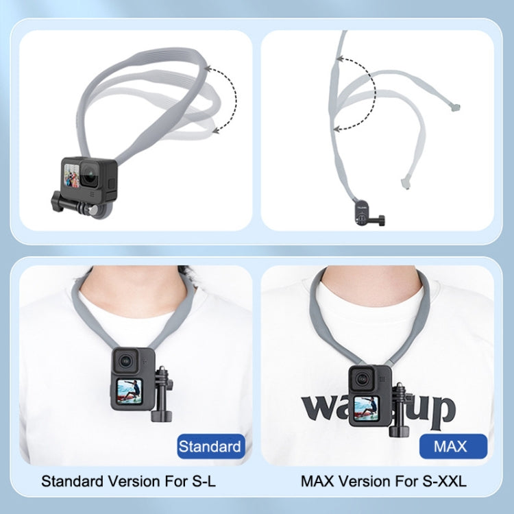 Para GoPro11 / 9 / Action 3 TELESIN TE-HNB-001 Collar de disparo de cámara de acción con soporte de cabestro magnético, estilo:, TE-HNB-001 Standard Version, TE-HNB-001 MAX Version