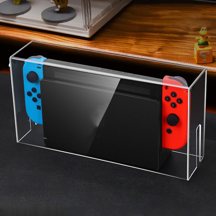 035 para Nintendo Switch/Consola de juegos Oled Pantalla Base luminosa Cubierta a prueba de polvo, Especificaciones:, Light Base, Transparent, White Label, Black Label, Handle, Jet Warrior, Noble, Gengar