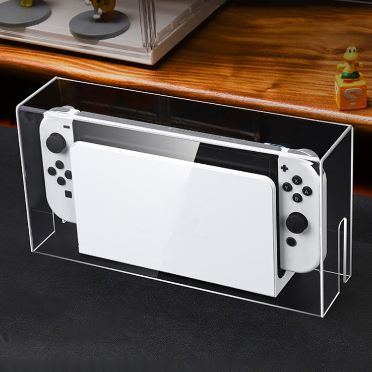 035 para Nintendo Switch/Consola de juegos Oled Pantalla Base luminosa Cubierta a prueba de polvo, Especificaciones:, Light Base, Transparent, White Label, Black Label, Handle, Jet Warrior, Noble, Gengar