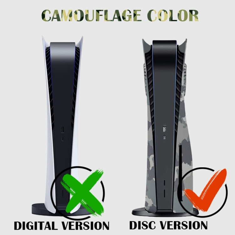 Para PS5 CD-ROM Versión Consola de juegos Camuflaje Shell Cubierta protectora, Camouflage