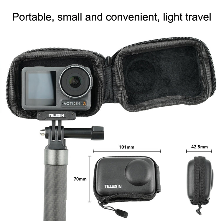 Para DJI Osmo Action 3 TELESIN OA-BAG-002, bolsa protectora para el cuerpo, Mini paquete de almacenamiento, accesorios para cámara, TELESIN For DJI Osmo Action 3