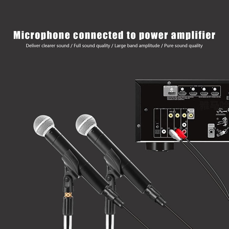 2RCA a 2XLR Altavoz Canon Cable Audio Balance Cable, 0.5m, 1m, 1.5m, 3m