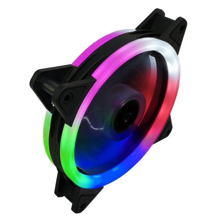 COOLMOON Ventilador de interfaz dual para chasis de computadora de doble apertura de 12 cm