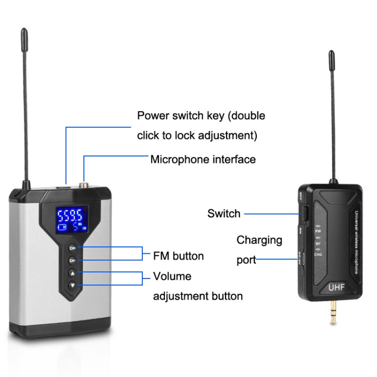 USB Computadora Grabación Micrófono Live Phone SLR Lavalier Micrófono, Q6 1 Drag 1 Wireless Lavalier, Q6 1 Drag 1 Wireless Lavalier Head Wear, Q6 1 Drag 1 Wireless Lavalier With Stand, Q6 1 Drag 1 Wireless Lavalier Head Wear With Stand                 ...