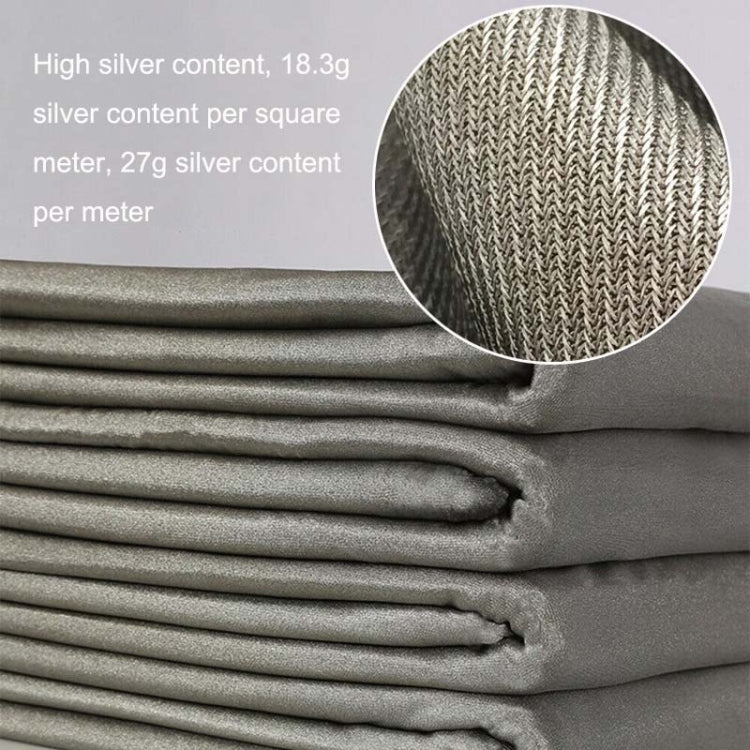 ZDY-1 Fibra de plata esterlina tejida Ion de plata Tela antirradiación suave Máscara antibacteriana Tela elástica, tamaño: 1 metro cuadrado, 1 Square Meter