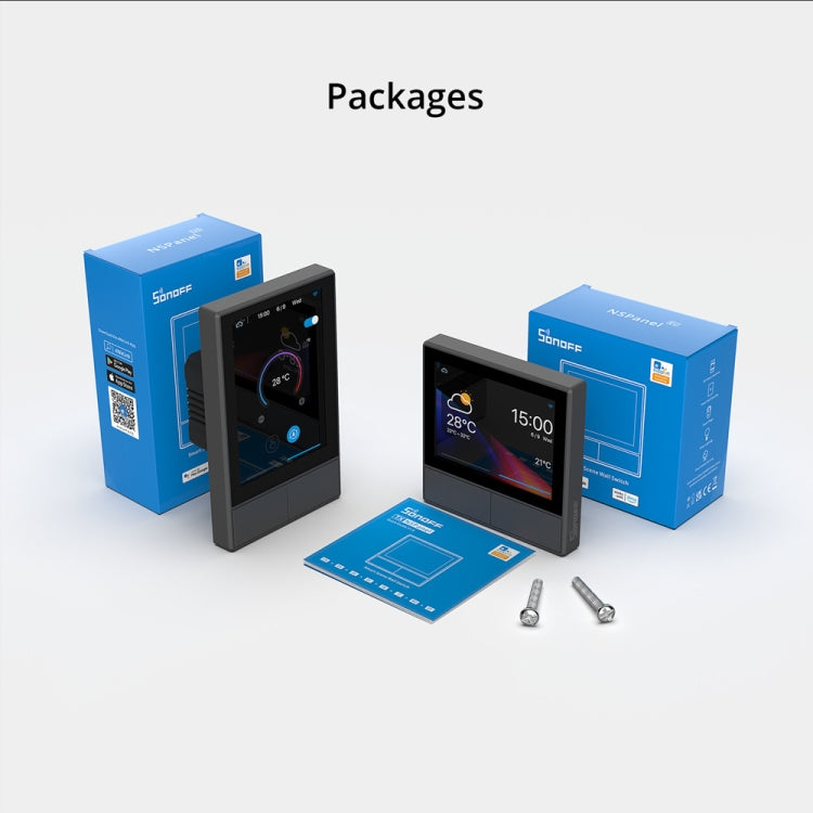 Sonoff NSPanel WiFi Escena inteligente Interruptor Termostato Temperatura Control todo en uno Pantalla táctil, EU Plug, US Plug