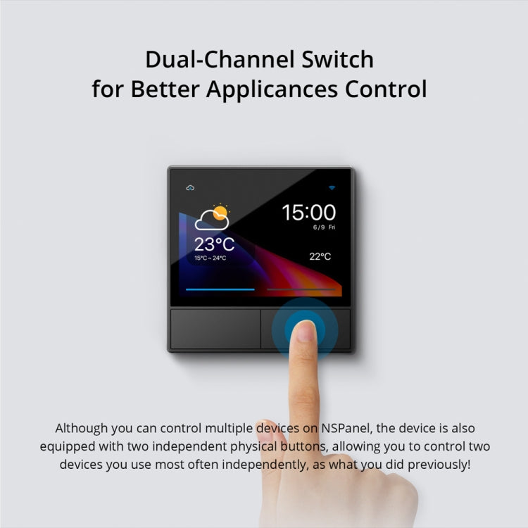 Sonoff NSPanel WiFi Escena inteligente Interruptor Termostato Temperatura Control todo en uno Pantalla táctil, EU Plug, US Plug