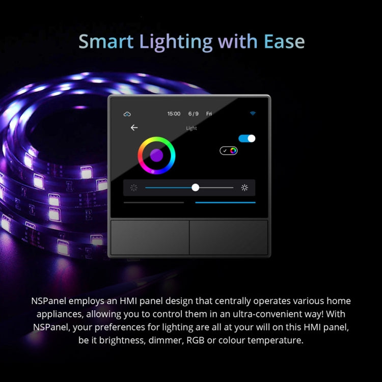 Sonoff NSPanel WiFi Escena inteligente Interruptor Termostato Temperatura Control todo en uno Pantalla táctil, EU Plug, US Plug