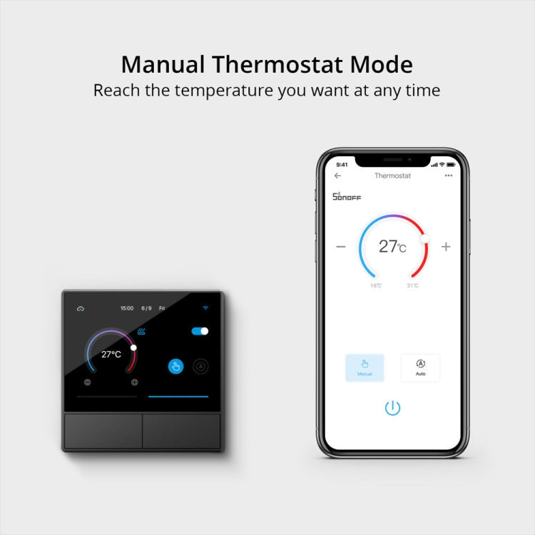 Sonoff NSPanel WiFi Escena inteligente Interruptor Termostato Temperatura Control todo en uno Pantalla táctil, EU Plug, US Plug