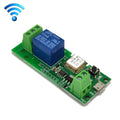 El módulo de relé de interruptor inteligente de sincronización remota inalámbrica WiFi de un solo canal de Sonoff funciona, 5V, 12V