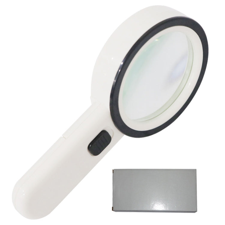 Lupa HD de mano JHS407 30X con luz LED, 80mm 30X