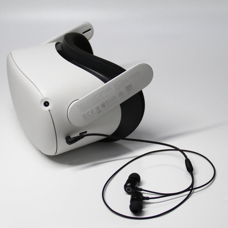 Para Oculus Quest 2 VR Gafas Ear-in Auriculares 3.5 Codo Auriculares de aluminio