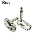 10 Uds 6,35mm ángulo recto guitarra enchufe Audio micrófono amplificador conector, Mono, Binaural