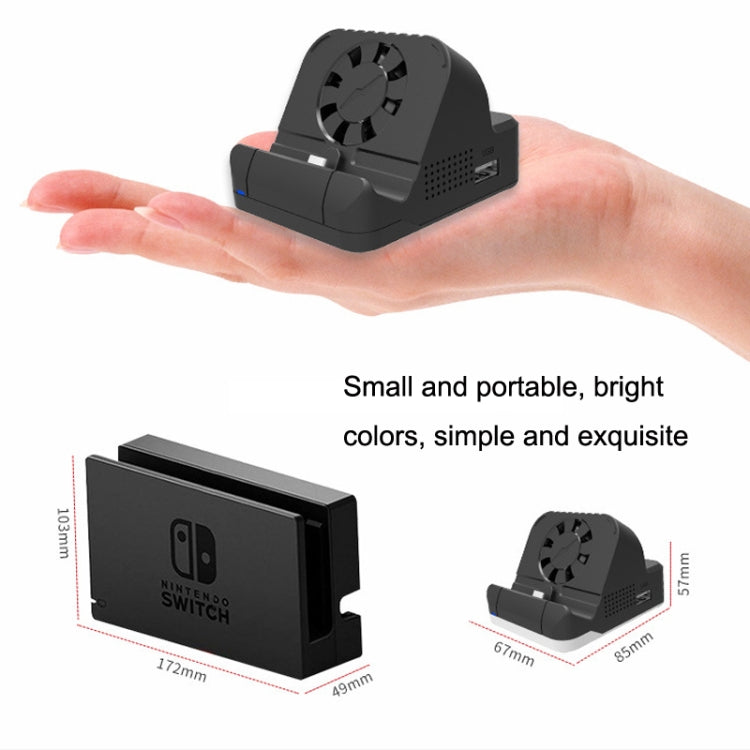 Para Nintendo Switch/Switch OLED SW300 HDMI Video Casting Converter Refrigeración Ventilador Base Cargador, Cooling Fan Base Charger