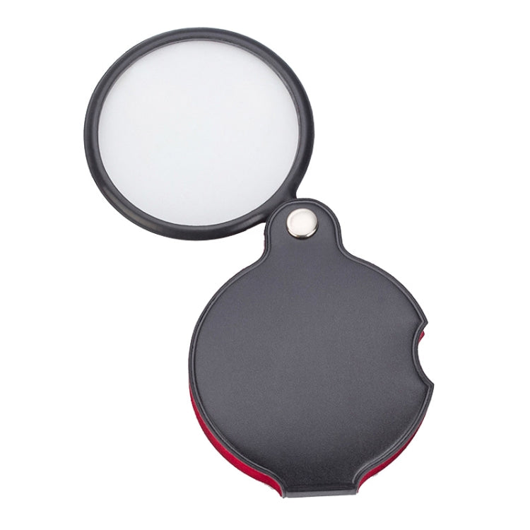 5pcs 50mm 8X Mini lupa plegable de cuero, Leather Folding 8X