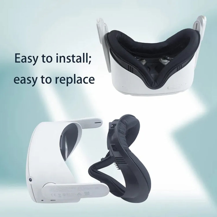 Para Oculus Quest 2 VR Auriculares Anti-sudor Máscara de ojos VR Interfaz facial Cubierta de soporte, Anti-sweat Eye Mask (Black)