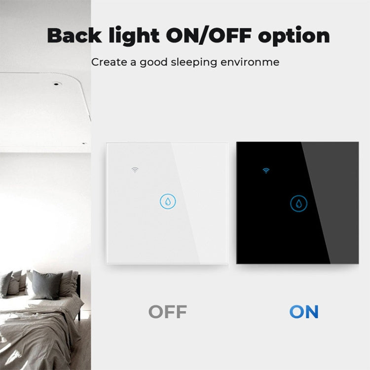 Tuya ZigBee 40A Calentador de agua inteligente de alta potencia Luz Aire acondicionado Interruptor Tiempo Control remoto por voz, ZigBee 40A White, ZigBee 40A Black