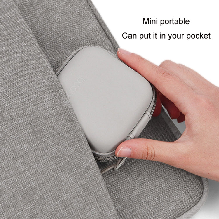Bolsa de almacenamiento de disco en U para cable de auriculares digitales de cuero Baona, Small Square Gray, Small Square Black, Rectangular Gray, Rectangular Black, Large Square Gray, Large Square Black