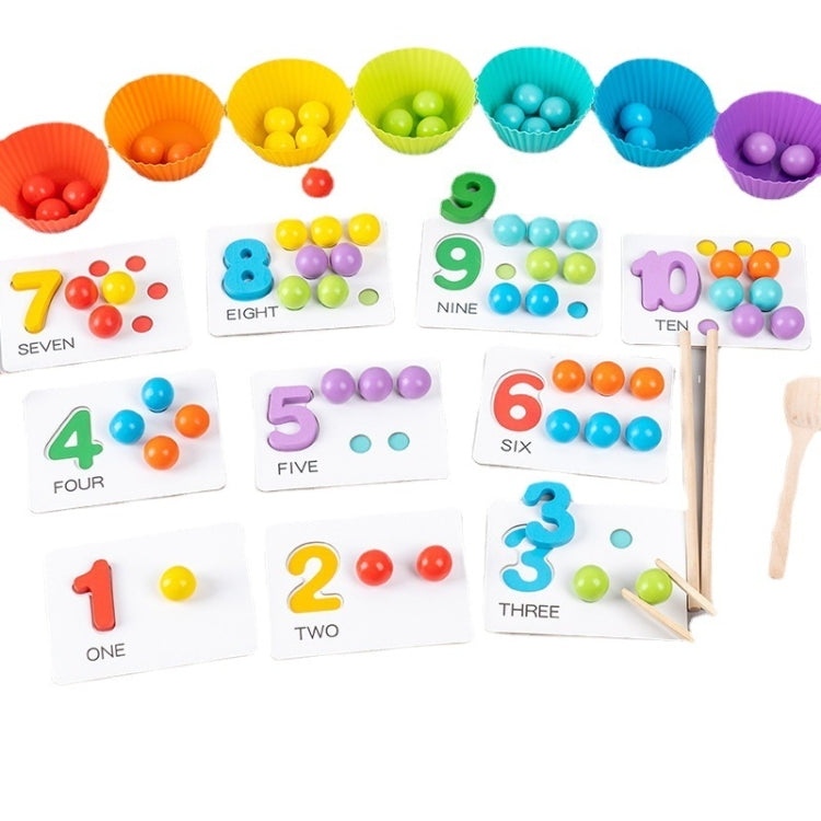Niños número y Color a juego Clip cuentas iluminación enseñanza ayuda rompecabezas educación temprana juguetes, Clip Beads