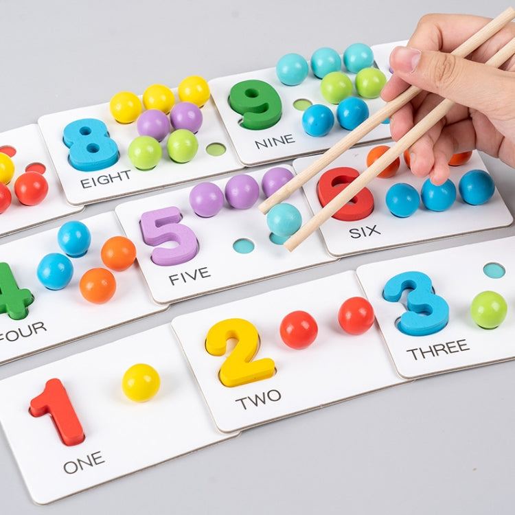 Niños número y Color a juego Clip cuentas iluminación enseñanza ayuda rompecabezas educación temprana juguetes, Clip Beads