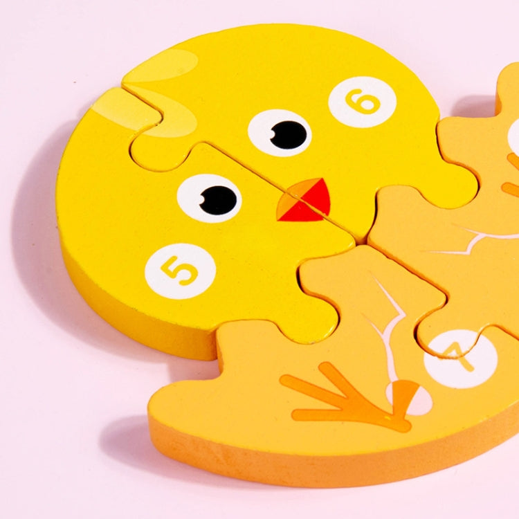 Proceso de crecimiento de animales de madera Evolución 3D Rompecabezas Juguete Educación temprana Bloques de construcción