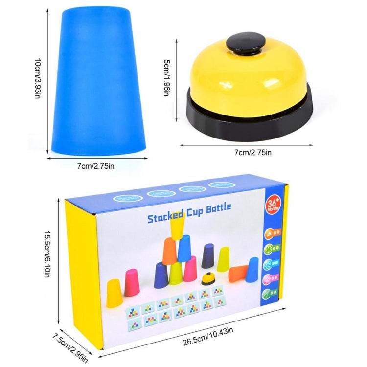 Copas de apilamiento rápido de colores mezclados Copas de apilamiento de deportes de entrenamiento de velocidad con tarjeta, especificaciones:, Single Person, Double  Person