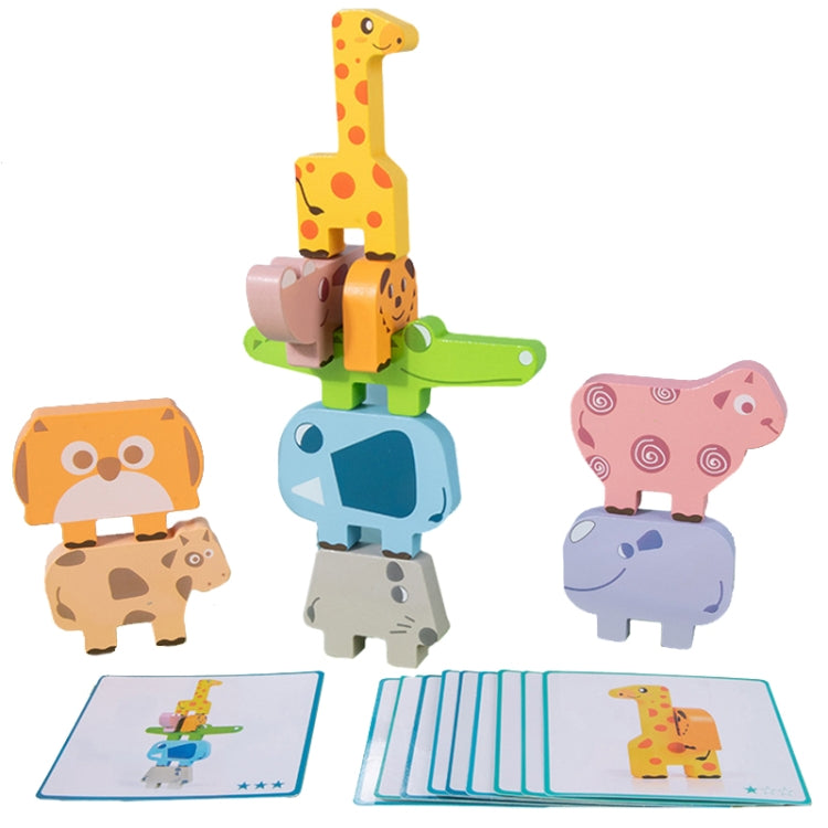Animal Balance Stacking Blocks Toys Niños Educación Temprana Building Block Stacking Toy, Animal Balance
