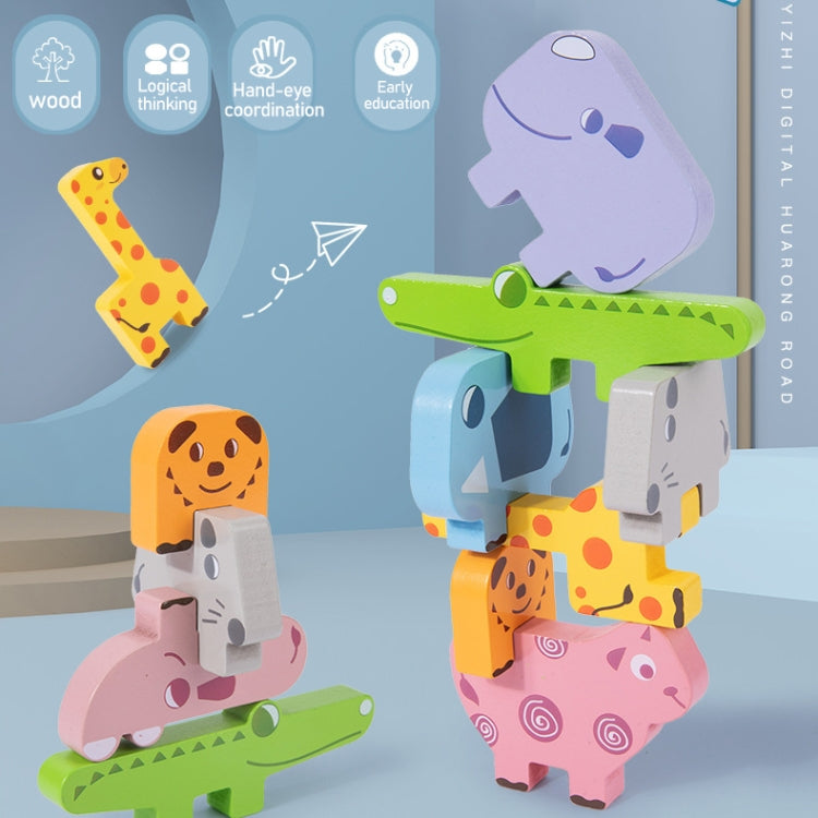 Animal Balance Stacking Blocks Toys Niños Educación Temprana Building Block Stacking Toy, Animal Balance