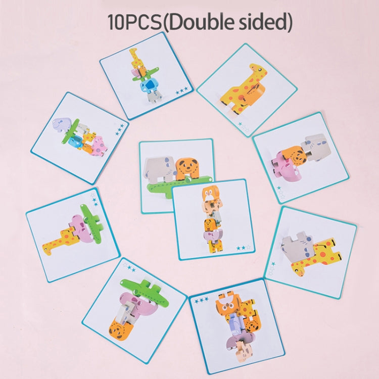 Animal Balance Stacking Blocks Toys Niños Educación Temprana Building Block Stacking Toy, Animal Balance