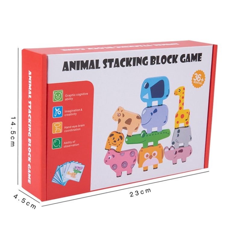 Animal Balance Stacking Blocks Toys Niños Educación Temprana Building Block Stacking Toy, Animal Balance