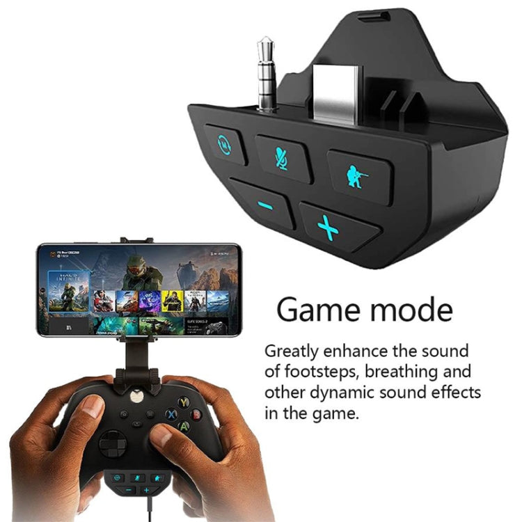 Para Microsoft Xbox One S / X / Elite HS-XO193A Gamepad Sound Enhancer Adaptador de auriculares convertidor de 3,5 mm, For Xbox One S / X / Elite