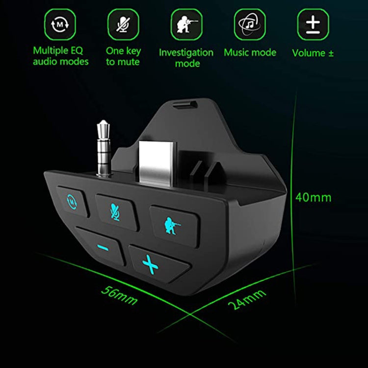 Para Microsoft Xbox One S / X / Elite HS-XO193A Gamepad Sound Enhancer Adaptador de auriculares convertidor de 3,5 mm, For Xbox One S / X / Elite