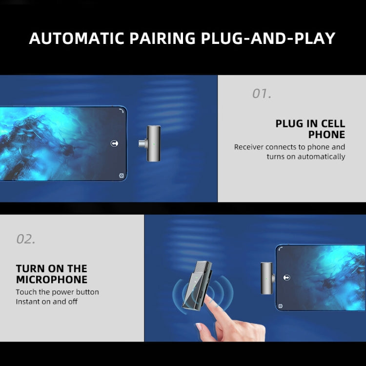 Micrófono de solapa inalámbrico con pantalla digital con compartimento de carga, especificaciones:, S16-S One To Two Black USB-C/Type-C Interface, S16 One To One Black 8 Pin Interface, S16-S One To Two Black 8 Pin Interface                             ...