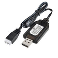 Cargador de batería de litio de 7,4 V, 2 uds., accesorios para aviones de juguete, Cable de datos USB