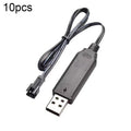 10 Uds 3,7 V cargador de batería de litio delantero Cable de carga de juguete