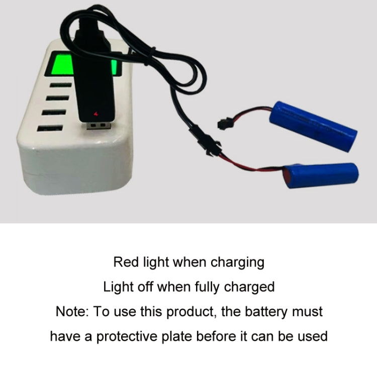 10 Uds 3,7 V cargador de batería de litio delantero Cable de carga de juguete
