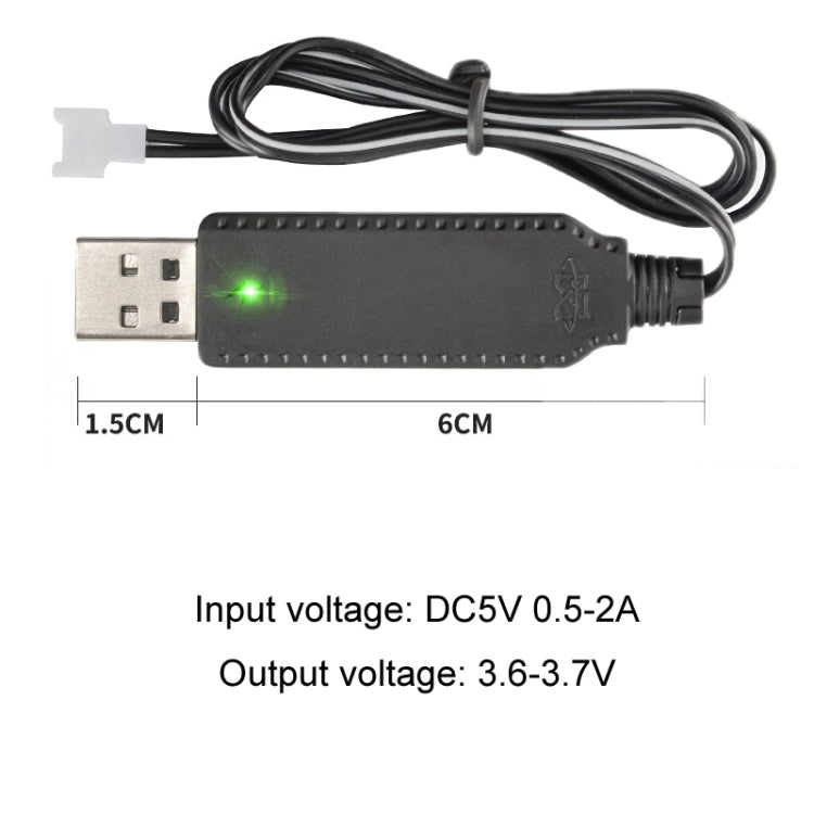 10pcs 3.7V USB Smart Chip Cable de carga de avión de cuatro ejes