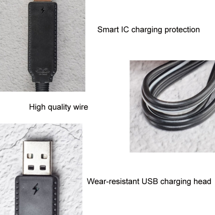 10pcs 3.7V USB Smart Chip Cable de carga de avión de cuatro ejes